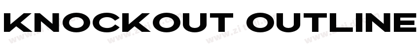 Knockout Outline字体转换